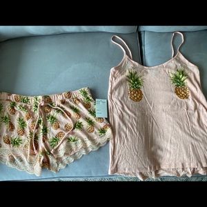Nordstrom Pineapple PJ Set